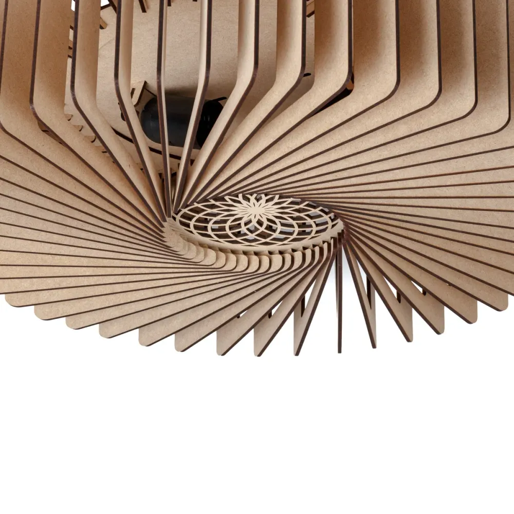 Blij Design plafondlamp Edge - 2 lichts - 48 x 13 cm - beige