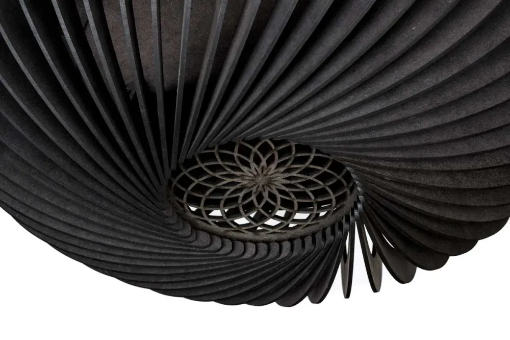 Blij Design plafondlamp Orb - 2 lichts - 48 x 13 cm - zwart
