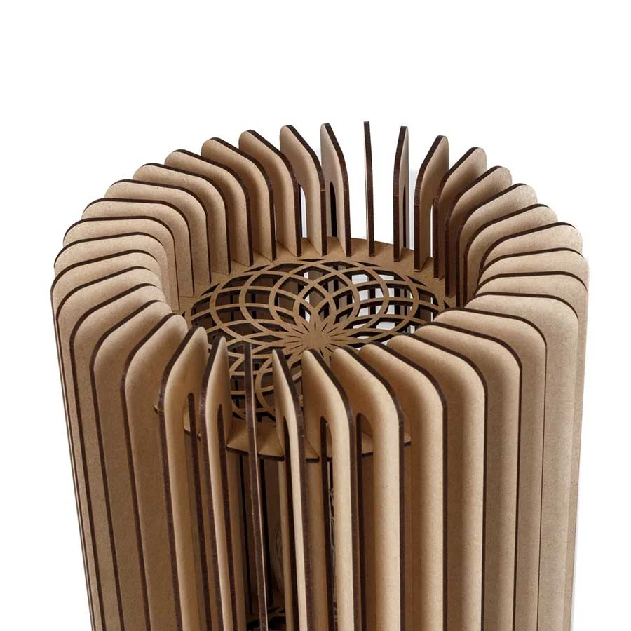 Blij Design tafellamp Edge - 1 lichts - 19.5 x 27 cm - beige