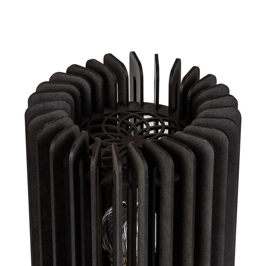 Blij Design tafellamp Edge - 1 lichts - 19.5 x 27 cm - zwart