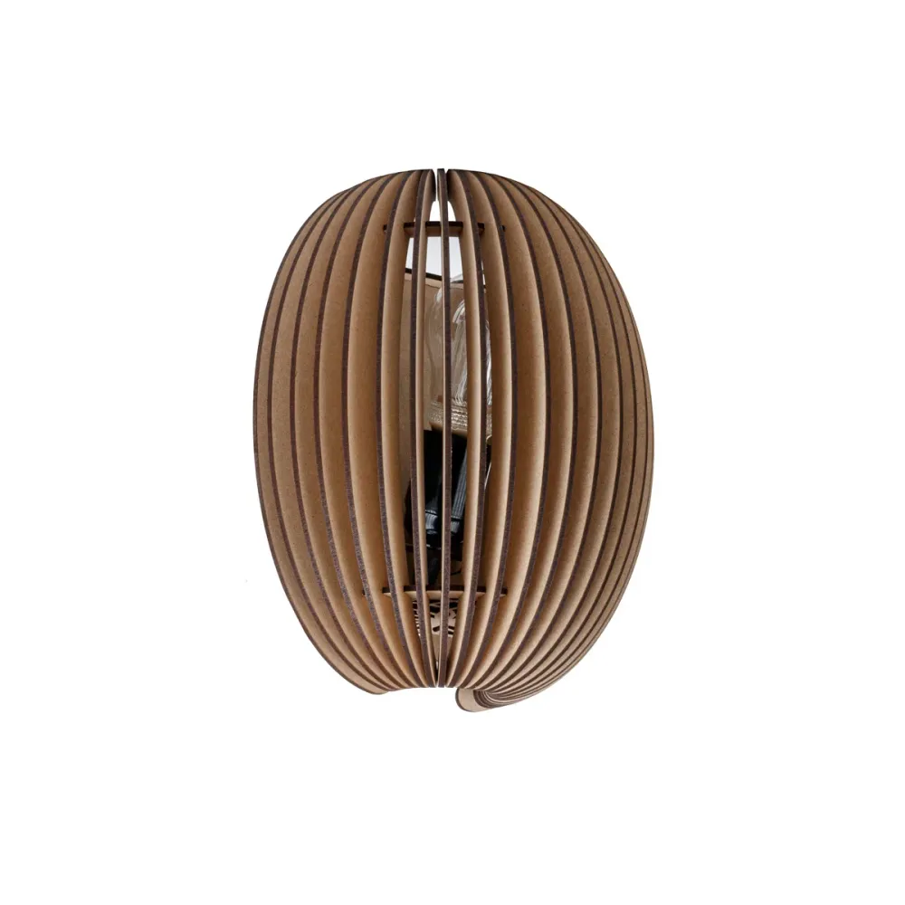 Blij Design wandlamp Swan - 1 lichts - 11 x 27 cm - beige
