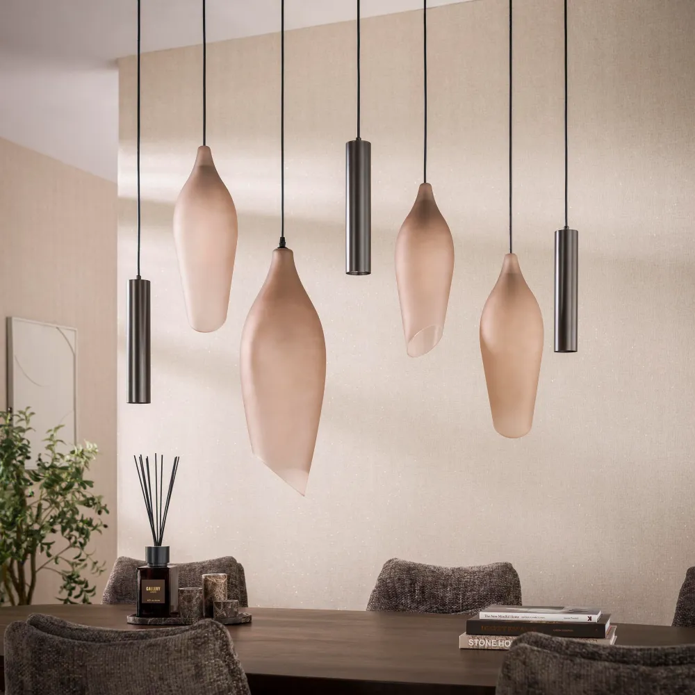 Hanglamp Cocoon | 4+3 Lichts | Brons Bold Living
