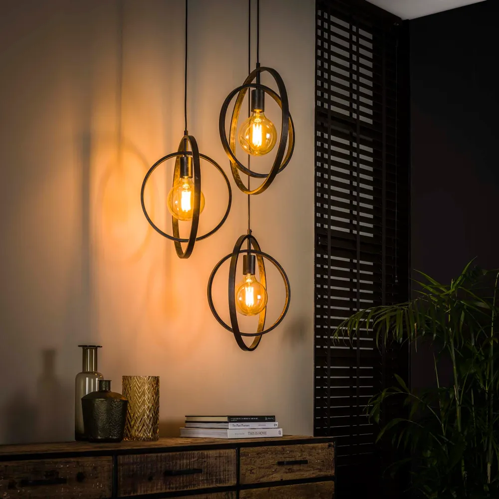 Hanglamp Turn Around Getrapt | Charcoal Bold Living