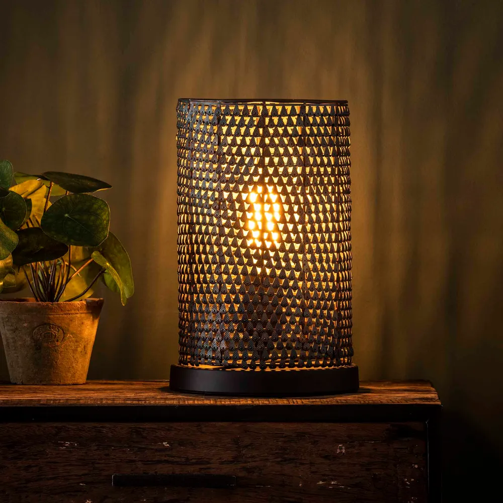 Tafellamp Armor | Zwart Metaal Bold Living
