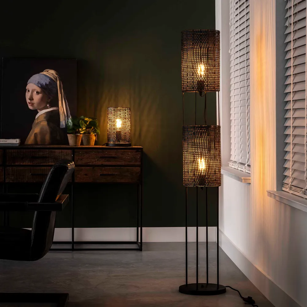 Tafellamp Armor | Zwart Metaal Bold Living