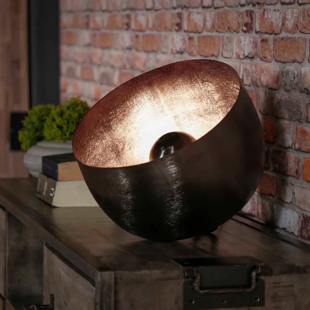 Tafellamp Basket | Ø 36 | Zwart Metaal Bold Living