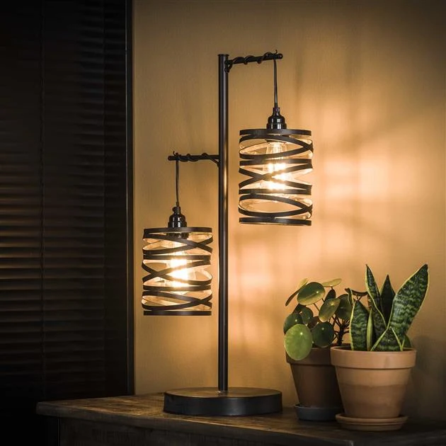 Tafellamp Spindle | Grijs Metaal Bold Living