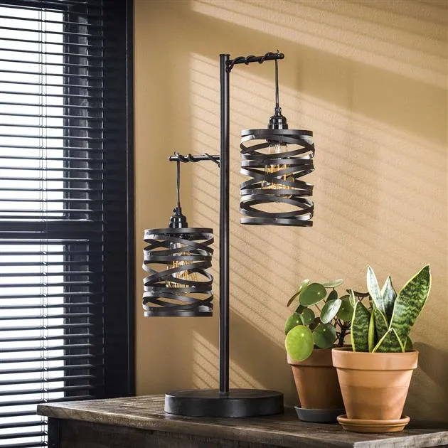 Tafellamp Spindle | Grijs Metaal Bold Living