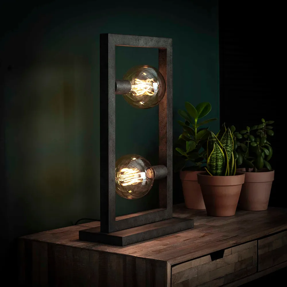 Tafellamp Steps | Oud Zilver Bold Living