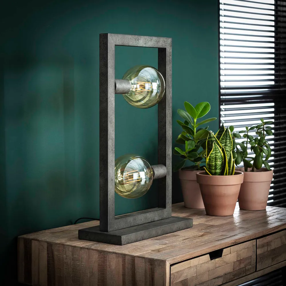 Tafellamp Steps | Oud Zilver Bold Living