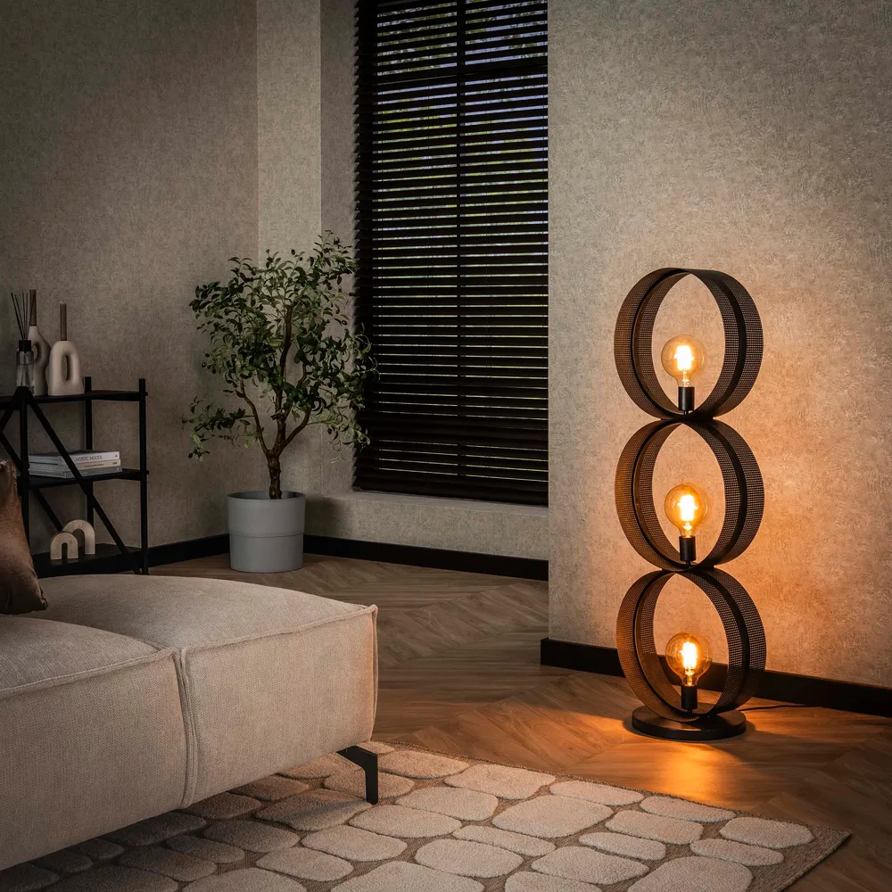 Vloerlamp Amora | Metaal Grijs Bold Living