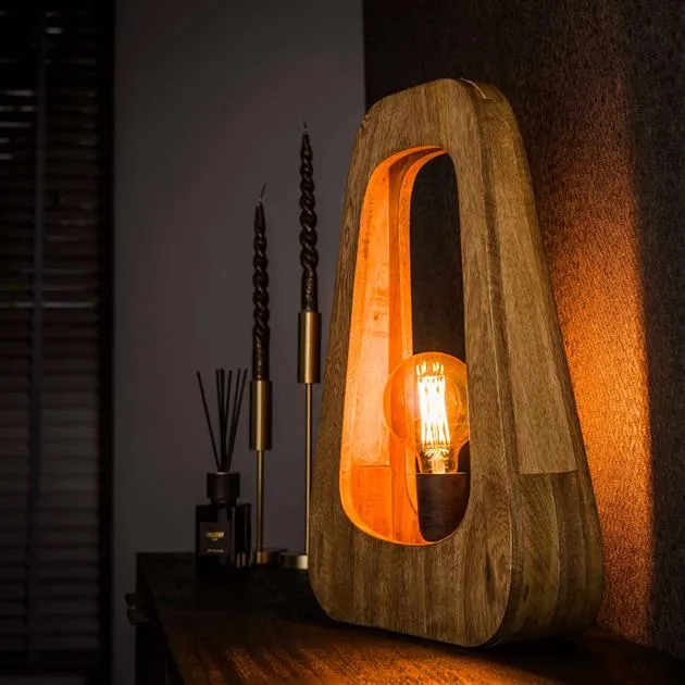 Vloerlamp 1L Bray | Mangohout Bold Living
