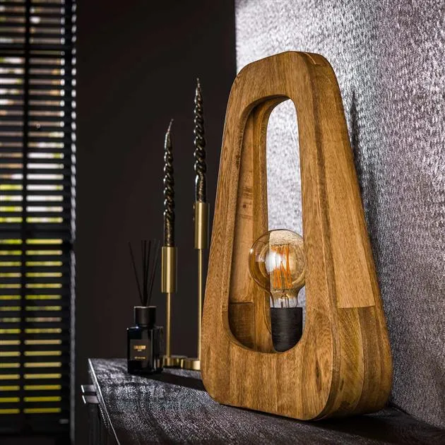 Vloerlamp 1L Bray | Mangohout Bold Living