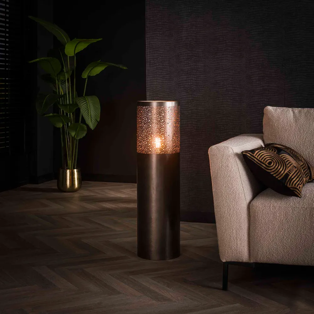 Vloerlamp Cilinder | Medium | Zwart Bold Living
