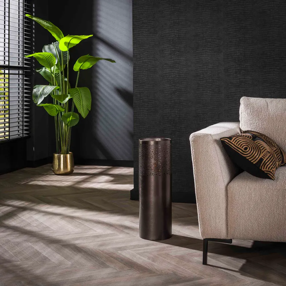 Vloerlamp Cilinder | Small | Zwart Bold Living