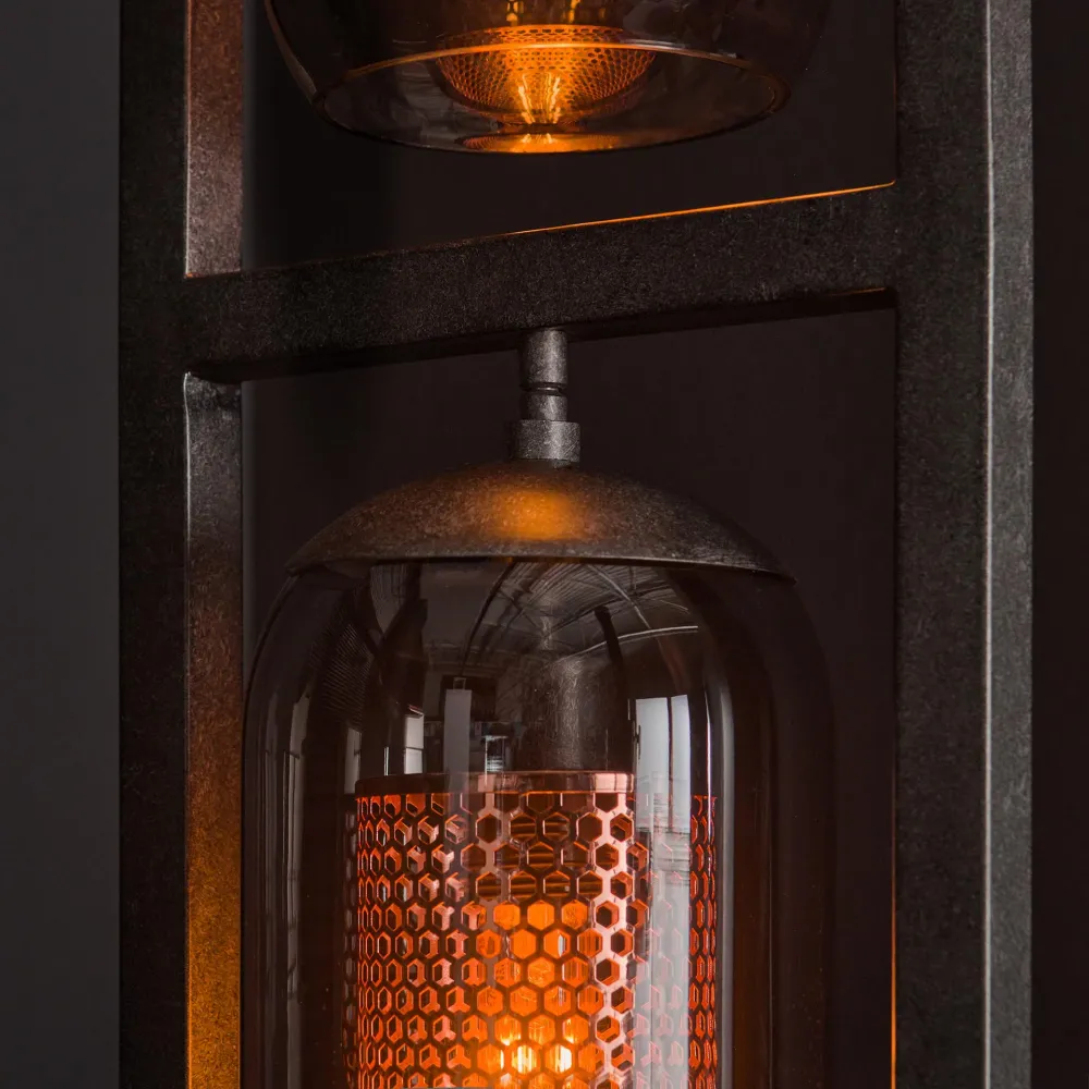 Vloerlamp Tower Smoke | 3 lampen | Zwart Bold Living