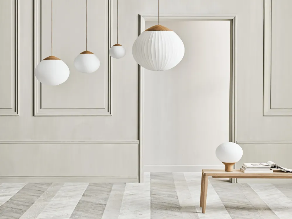 Bolia Acorn hanglamp Ø50 cm donker eiken textiel