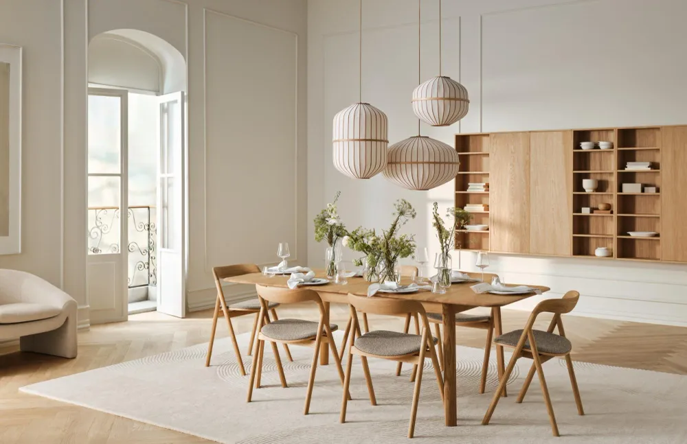 Bolia Lucén hanglamp Octagon Ø62 cm oiled oak