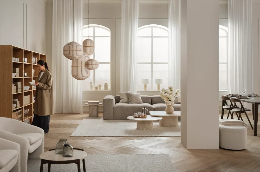 Bolia Lucén hanglamp Octagon Ø62 cm oiled oak