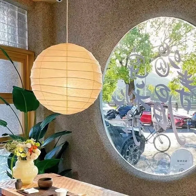 Bolvormige Hanglamp LED met Papieren Ontwerp