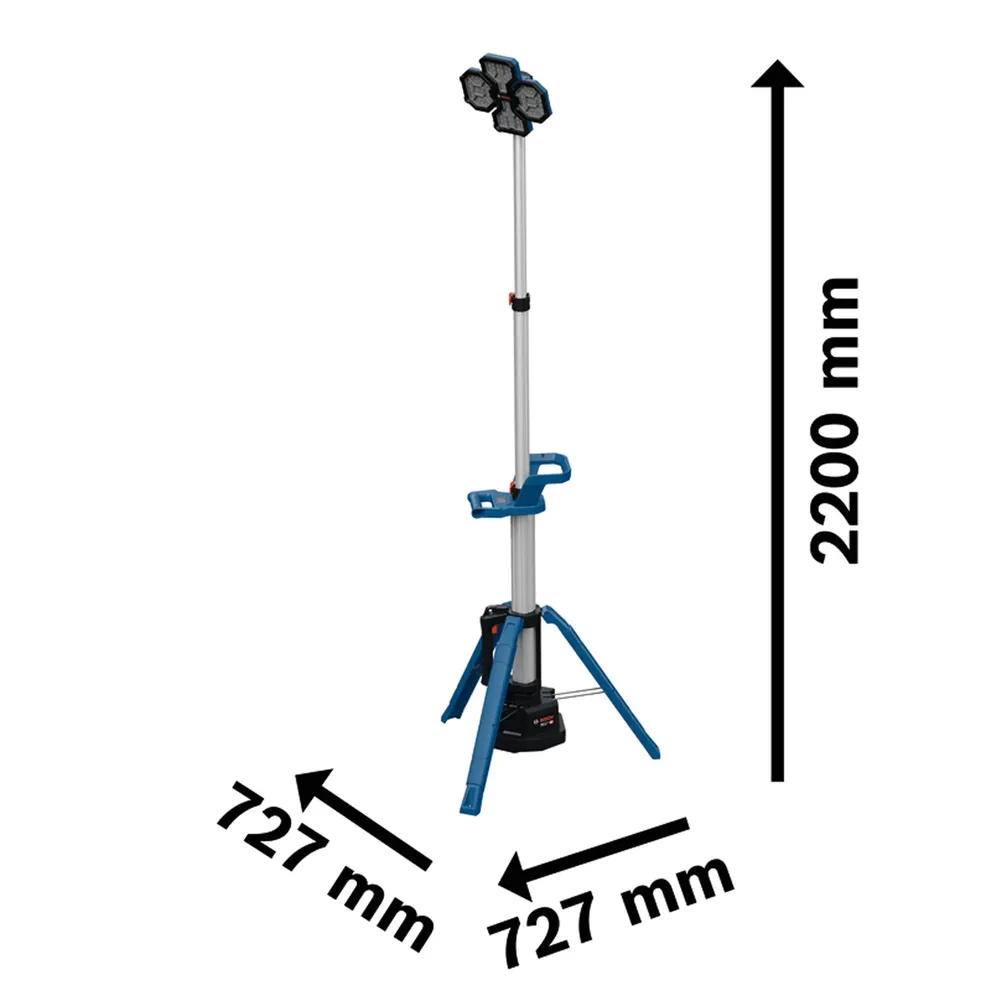 vuurtoren op de bouwplaats Bosch GLT18V-5000 PRO 18V
