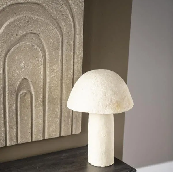 Tafellamp Sana | Wit Papier maché By-Boo