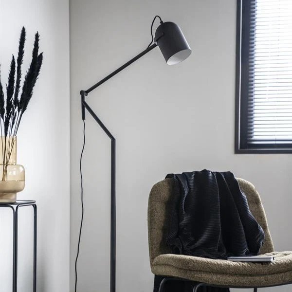Vloerlamp Jupiter | Zwart Metaal By-Boo
