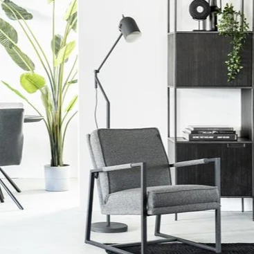 Vloerlamp Jupiter | Zwart Metaal By-Boo