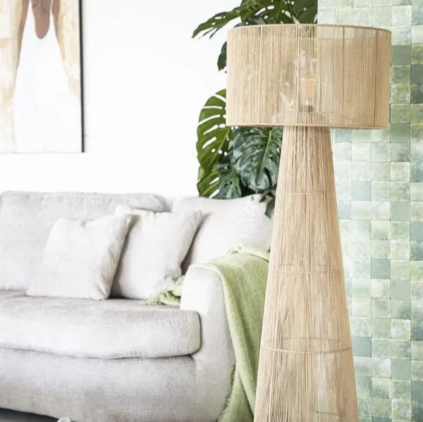 Vloerlamp Oshu | Naturel Jute By-Boo