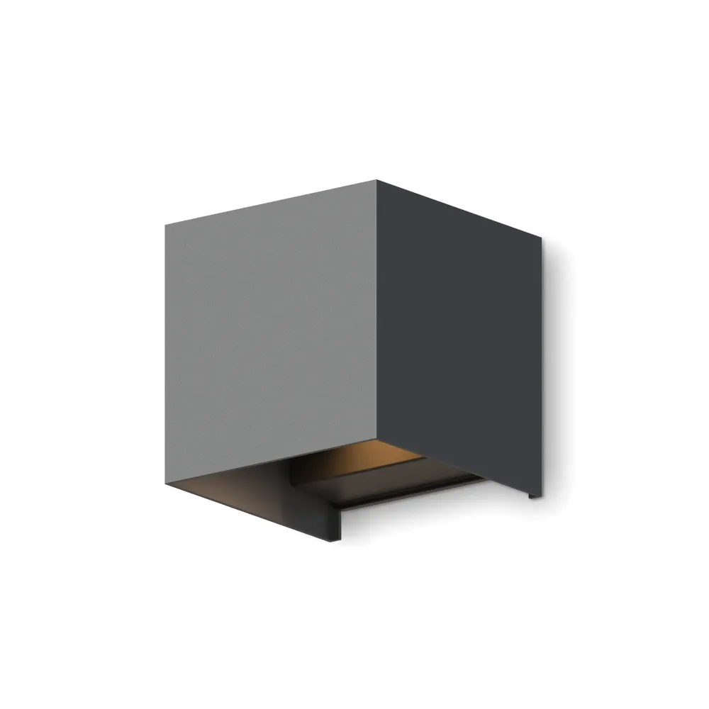 Calex Bari LED Wandlamp - Up & Down - Antraciet