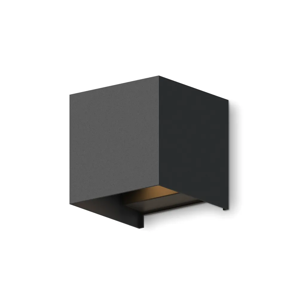 Calex Bari LED Wandlamp - Up & Down - Zwart