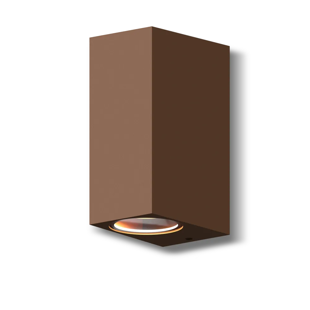 Calex Bergamo Wandlamp - Up & Down - 2x GU10 - Roest