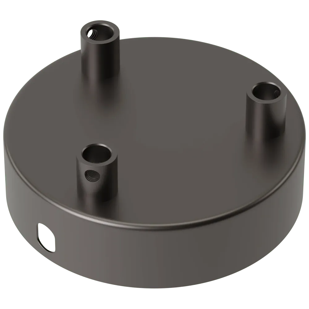 Calex Creations Plafond plaat - Zwart - 3 gaten