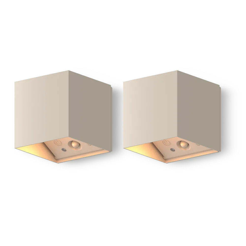 Calex Falerna Oplaadbare Wandlamp - 2-pack - Zand