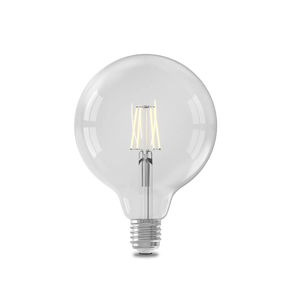 Calex Filament LED Lamp - E27 - G125 - Helder
