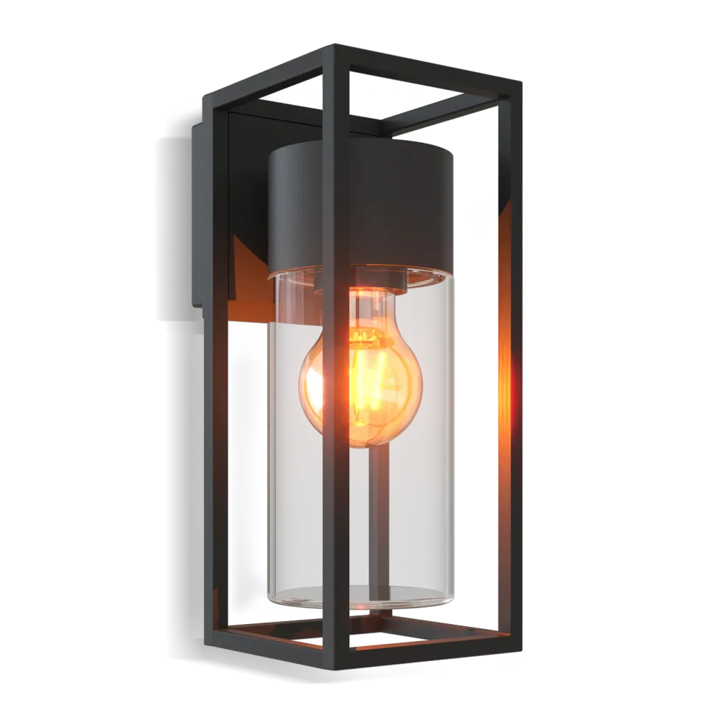 Calex Genoa LED Wandlamp - E27 - Zwart
