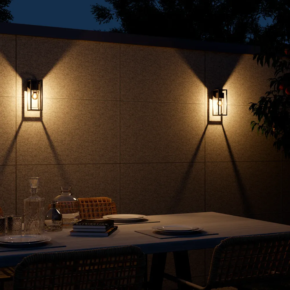Calex Genoa LED Wandlamp - E27 - Zwart