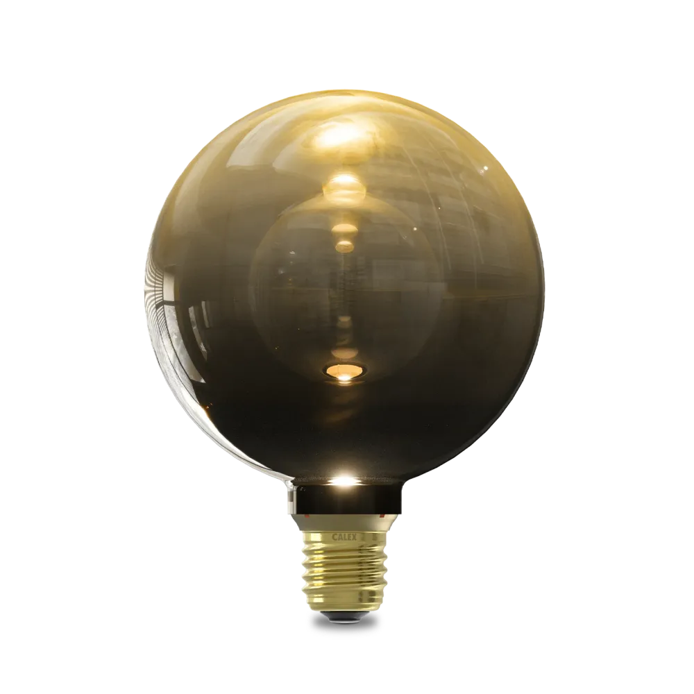 Calex Inception Bulb - E27 - G125 - Gradiënt Zwart/Goud