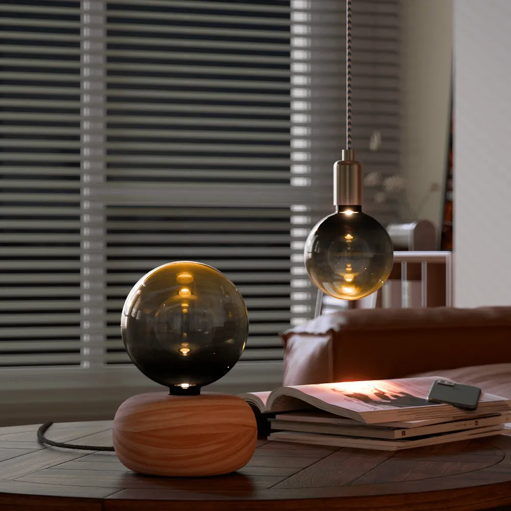 Calex Inception Bulb - E27 - G125 - Gradiënt Zwart/Goud