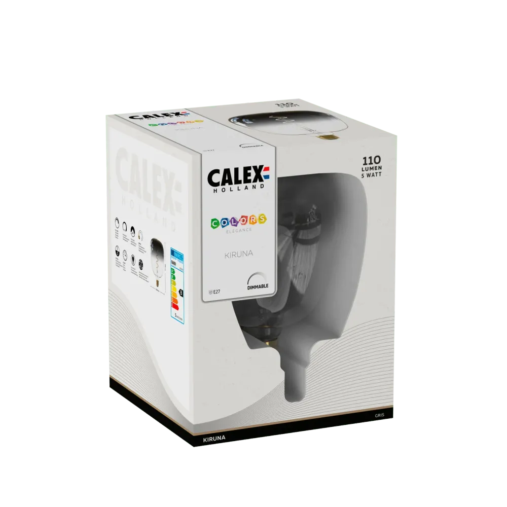 Calex Kiruna LED Lamp - E27 - Grijs
