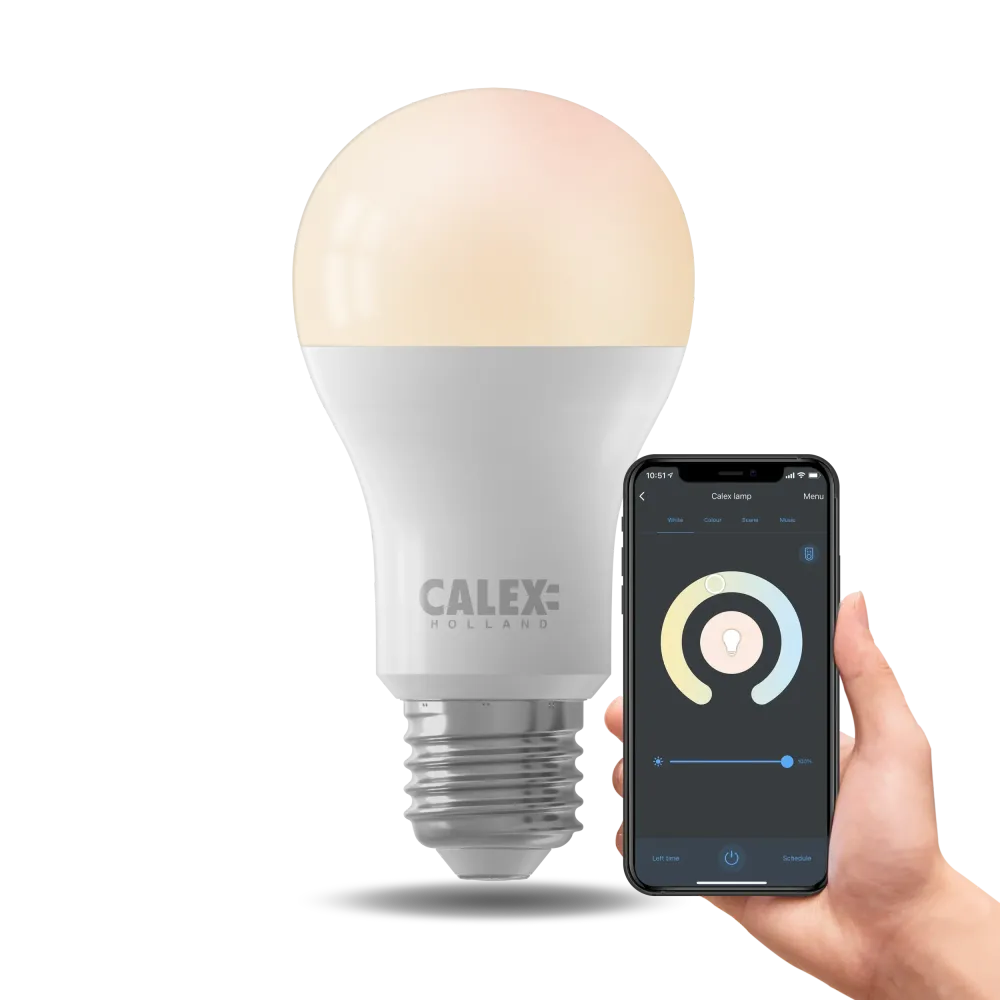 Calex Slimme LED Lamp - E27 - A60 - Wit - 9.4W