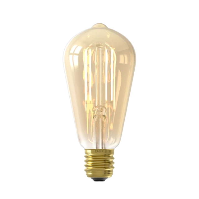 Calex Slimme LED Lamp - Filament - E27 - ST64 - Goud - 7W
