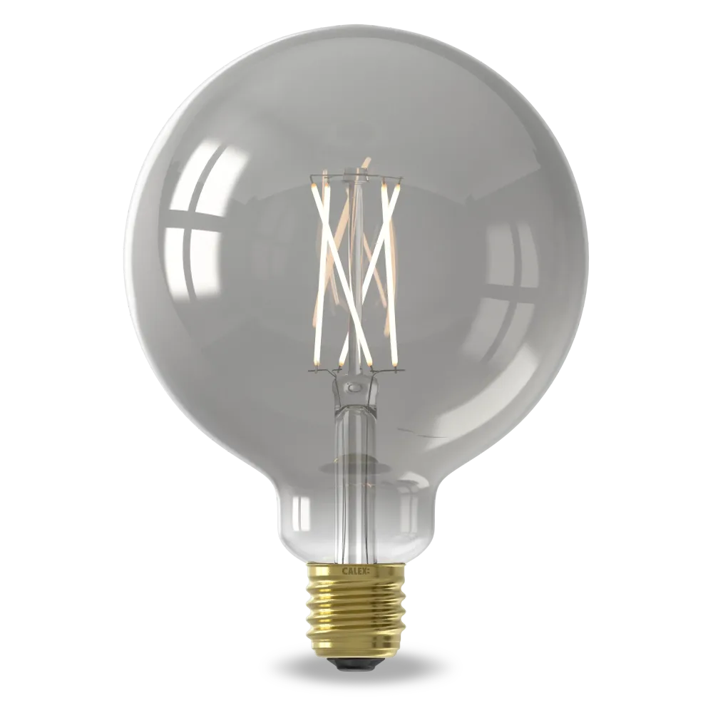 Calex Smart LED Filament Lamp - E27 - G125 - CCT - Titanium