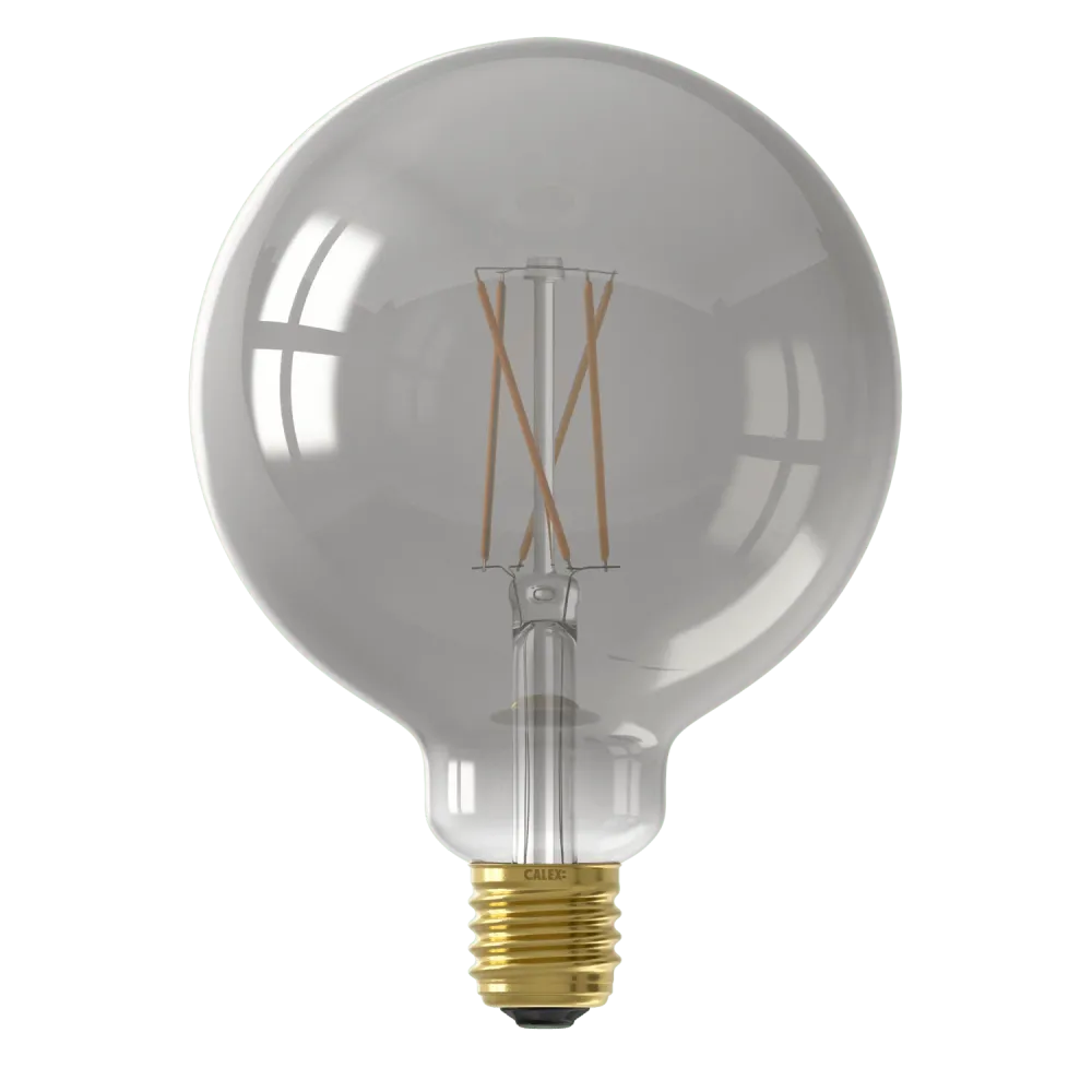 Calex Smart LED Filament Lamp - E27 - G125 - CCT - Titanium