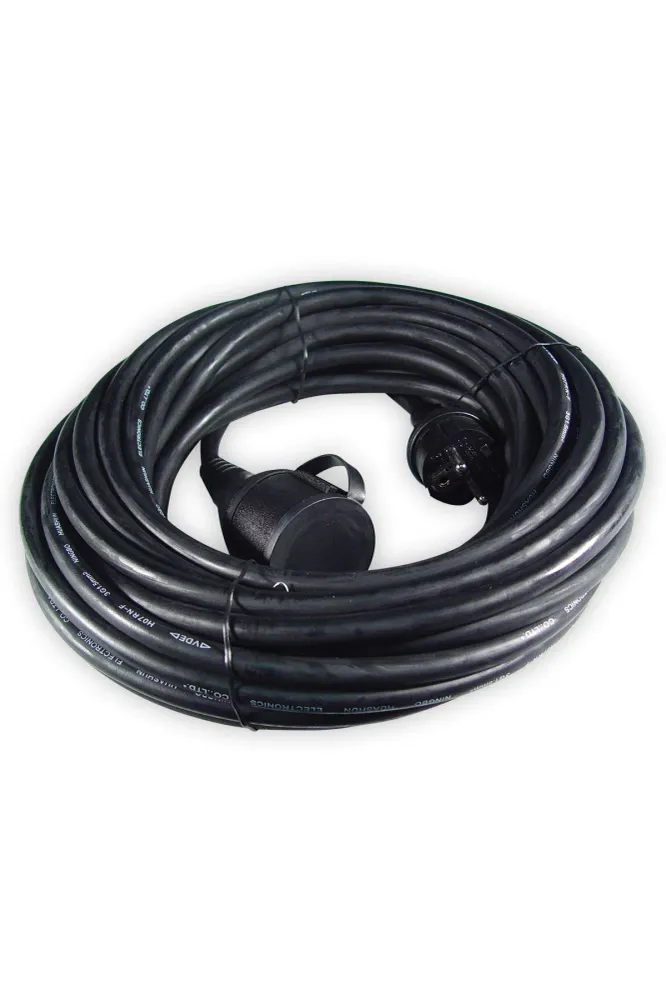 Calex VerlengKabel - Zwart - IP44 - 10m Kabel