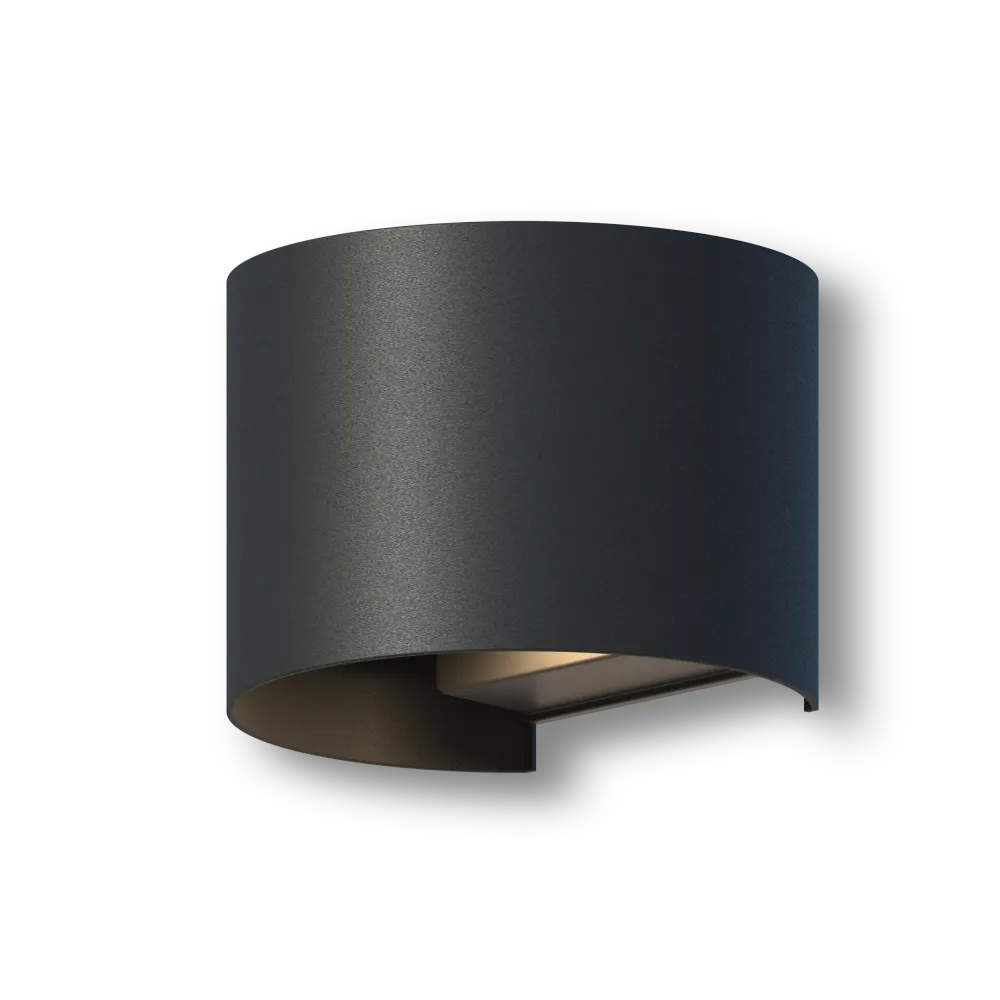 Calex Verona LED Wandlamp Ovaal - Up & Down - Zwart