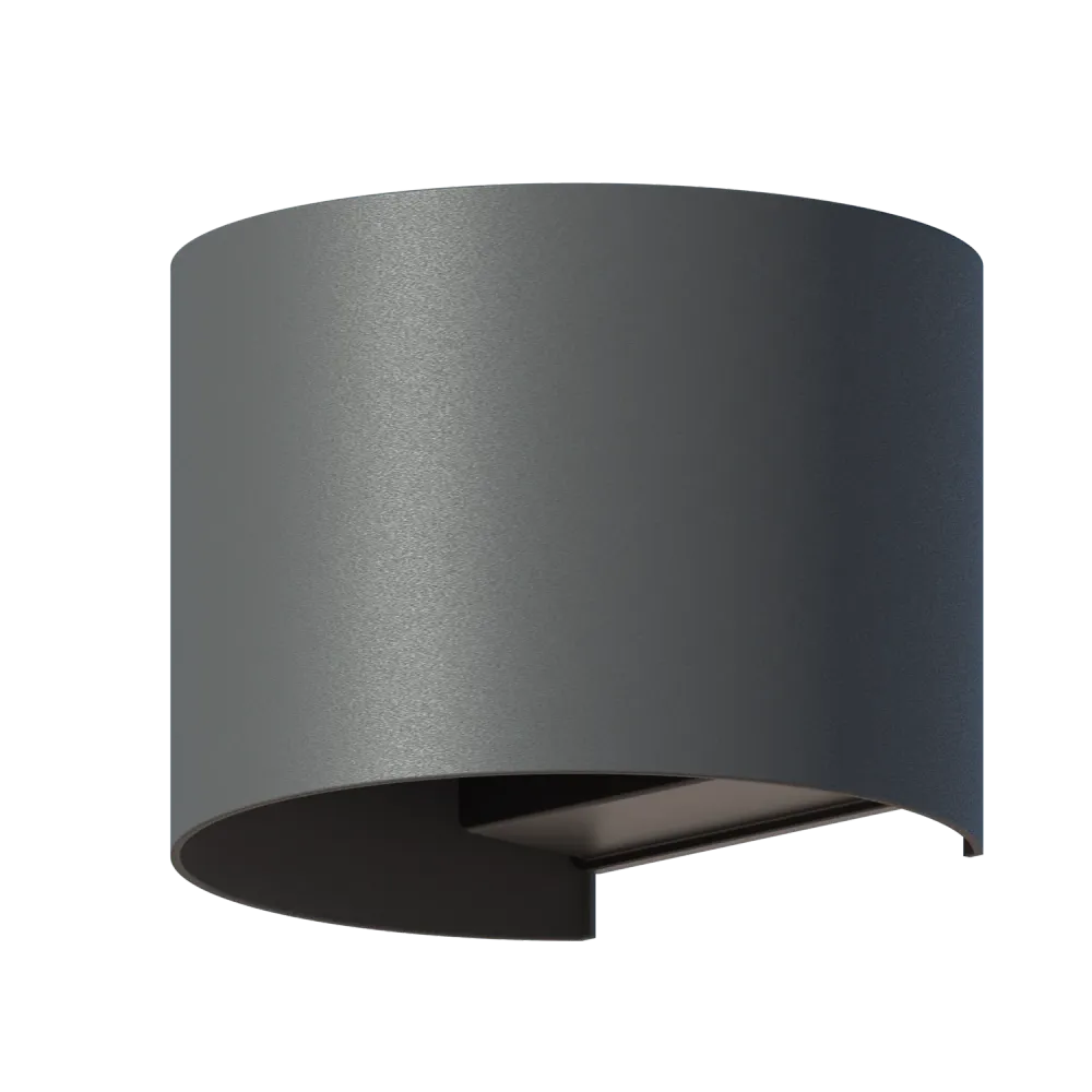 Calex Verona LED Wandlamp Ovaal - Up & Down - Antraciet