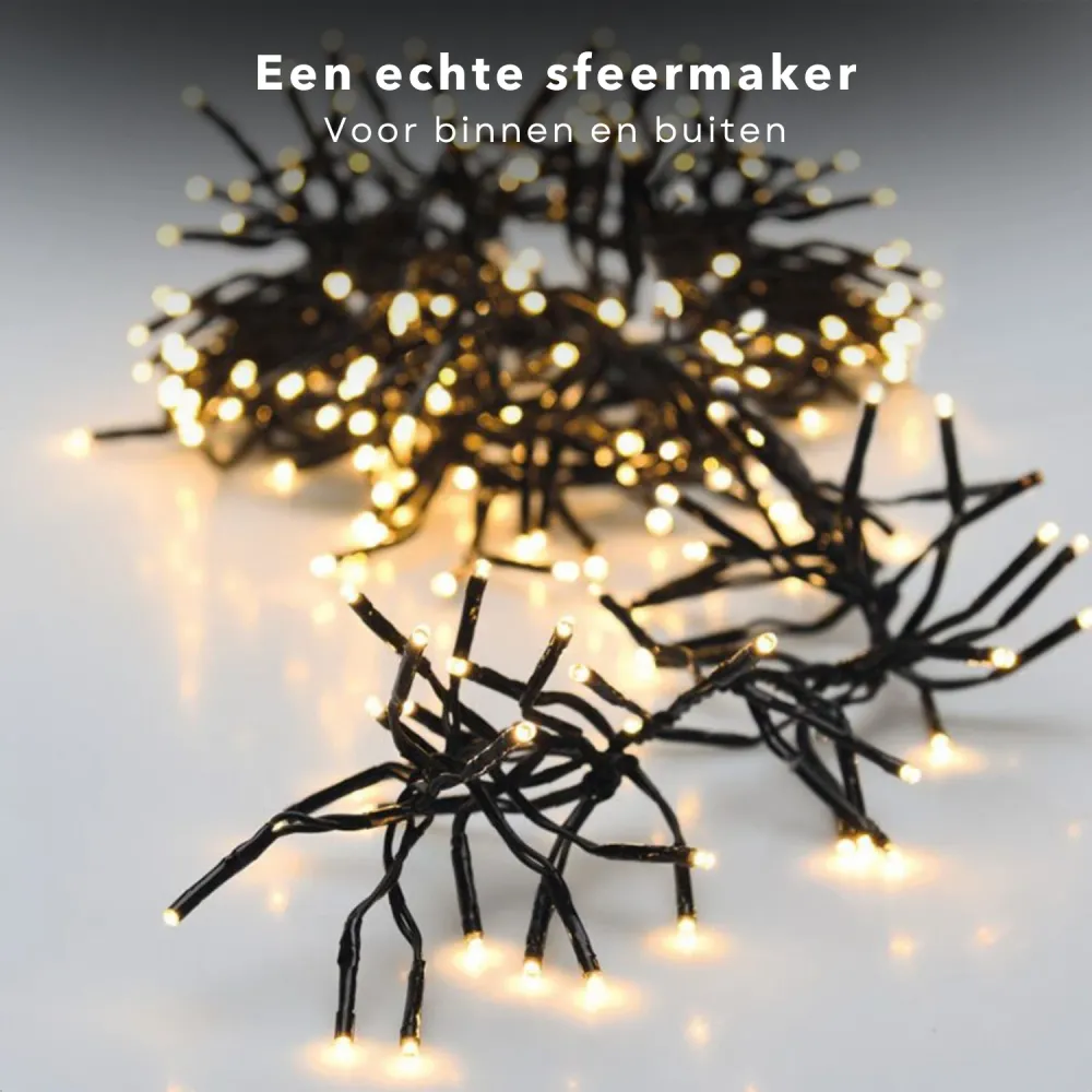 Cheqo® Kerstboomverlichting met App Bediening - Smart Clusterverlichting - Kerstlampjes - Led Verlichting - Kerstverlichti...