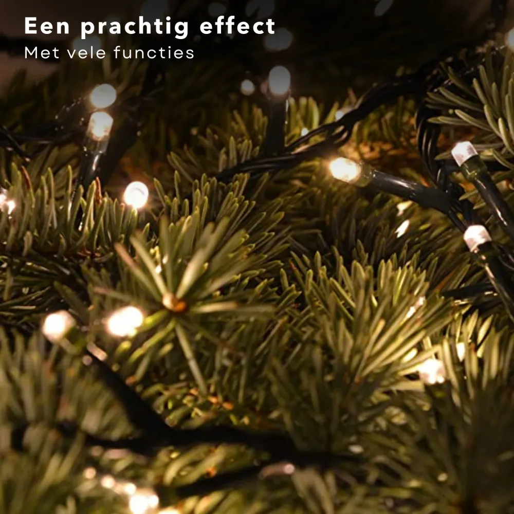 Cheqo® Kerstboomverlichting met App Bediening - Smart Clusterverlichting - Kerstlampjes - Led Verlichting - Kerstverlichti...
