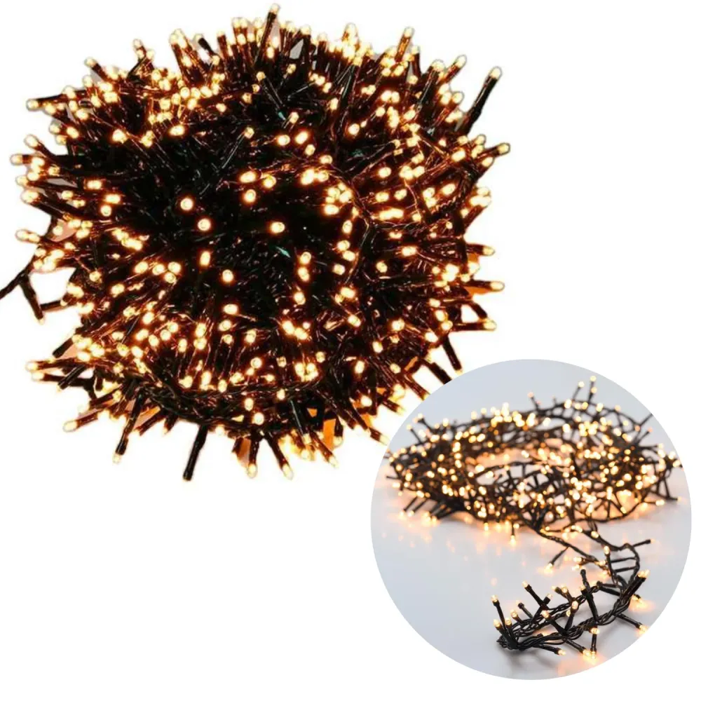 Cheqo® Kerstboomverlichting - Micro Clusterverlichting - Kerstlampjes - Led Verlichting - Kerstverlichting voor Binnen en...